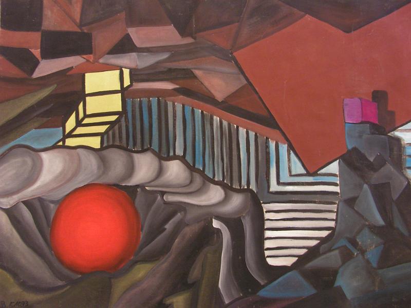 Hard Rain, 1973, Tempera-Leinen, 80x60.jpg